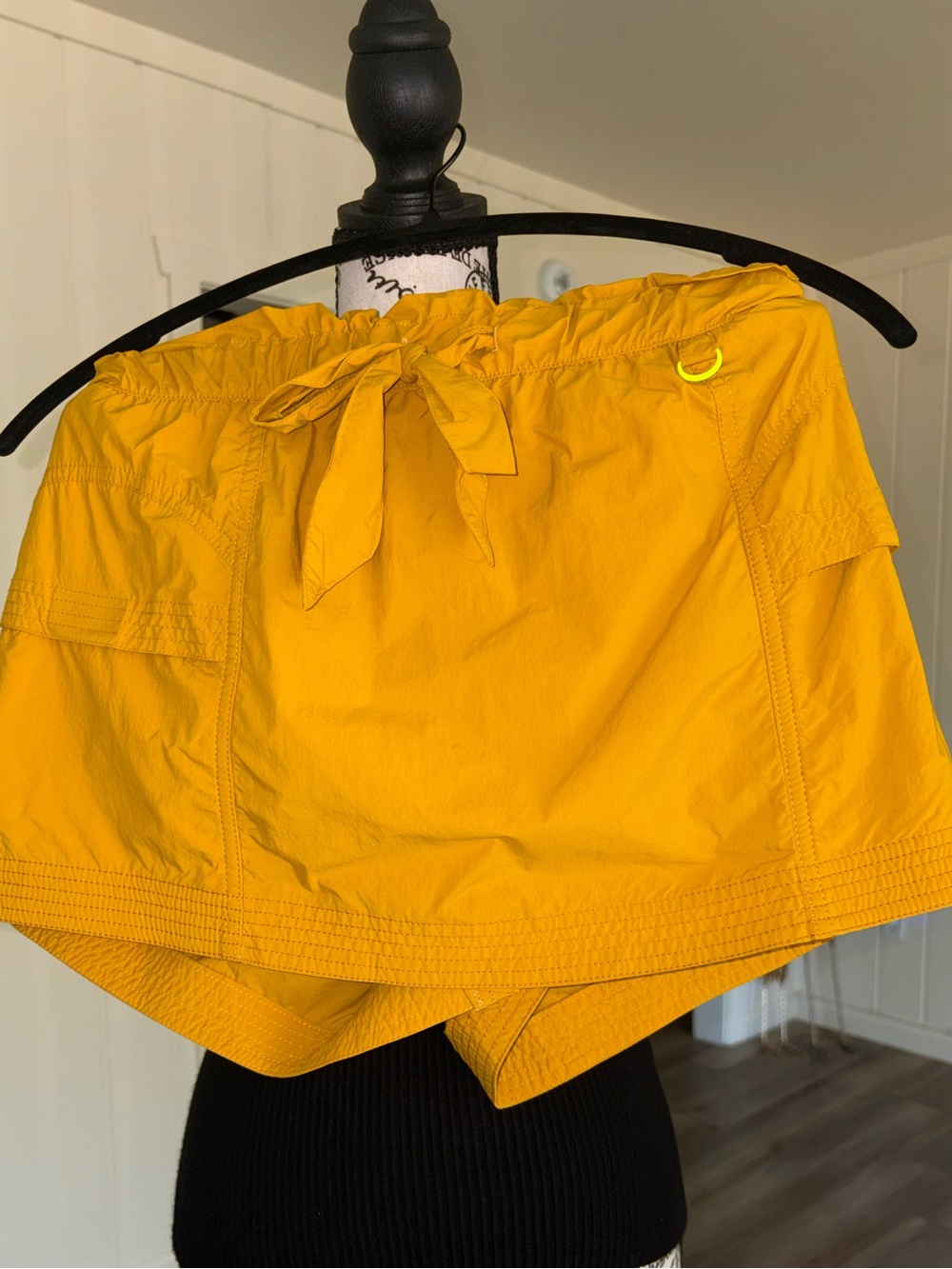 FP Movement By Free People Mustard Women's Active Drawstring Short — XS
